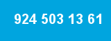 924 503 13 61 924 503 13 61